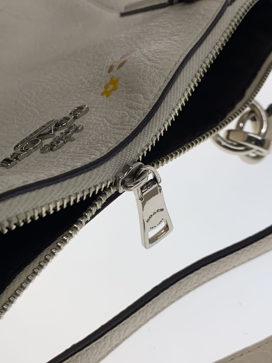 COACH handbag leather WHT F24599 7