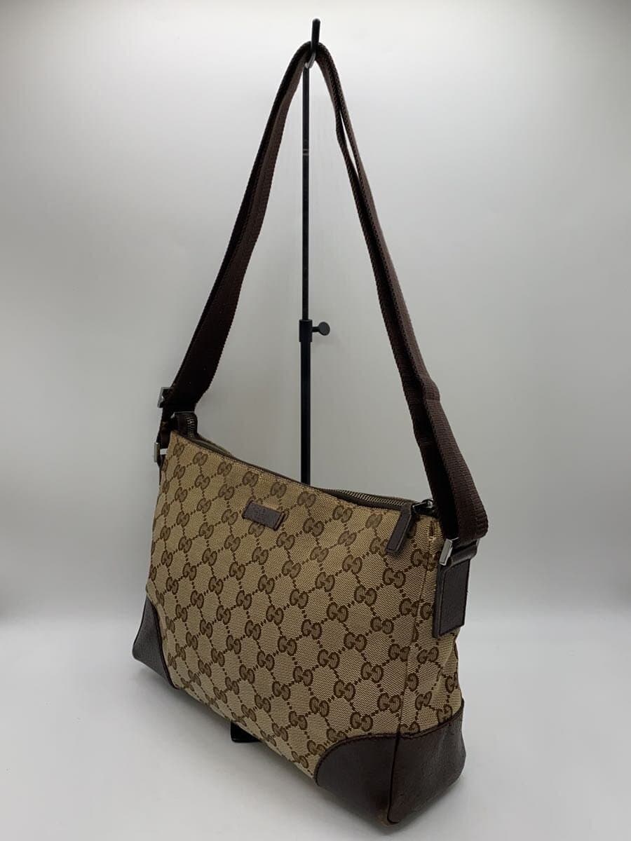 GUCCI Shoulder Bag_GG Canvas Canvas BRW Allover Pattern 114273 2