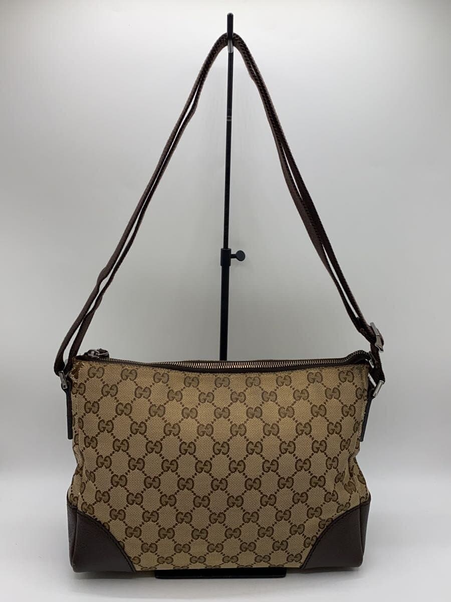 GUCCI Shoulder Bag_GG Canvas Canvas BRW Allover Pattern 114273 3