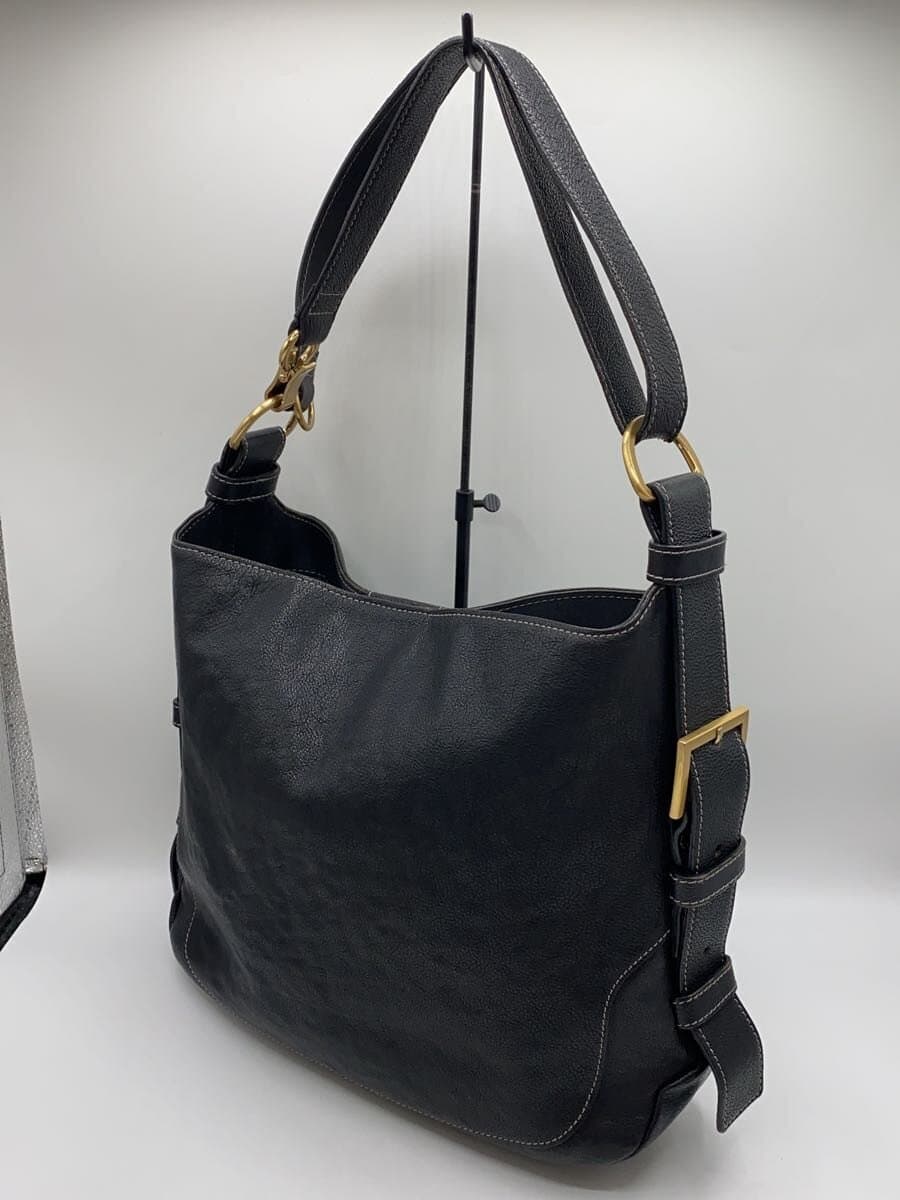 Tsuchiya Kaban Tote Bag Leather Black Plain 2