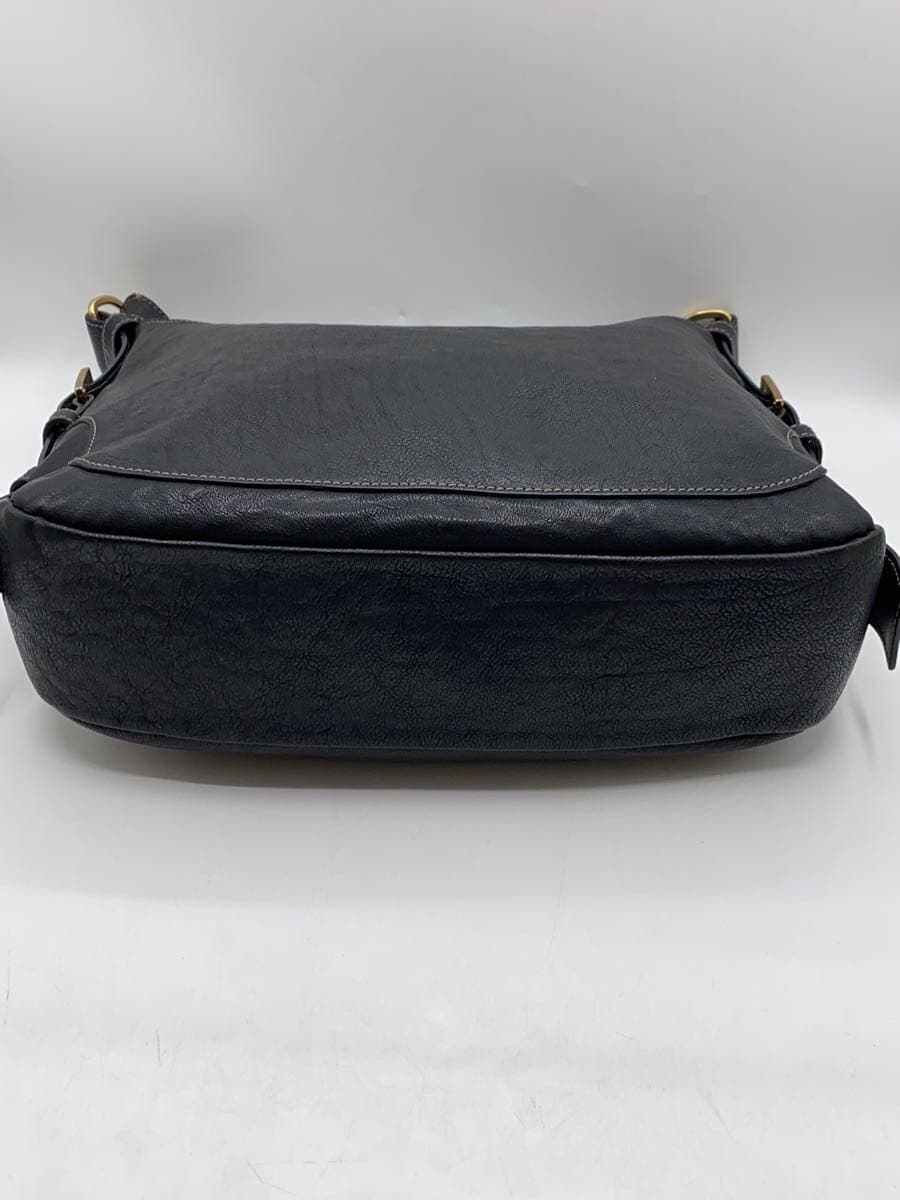 Tsuchiya Kaban Tote Bag Leather Black Plain 4