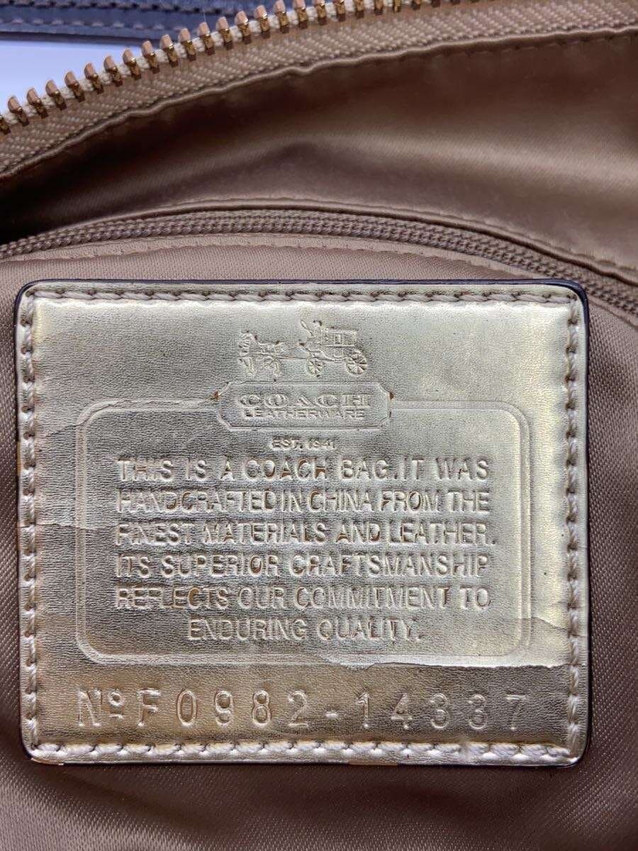 COACH Handbag BEG All Over Pattern 5