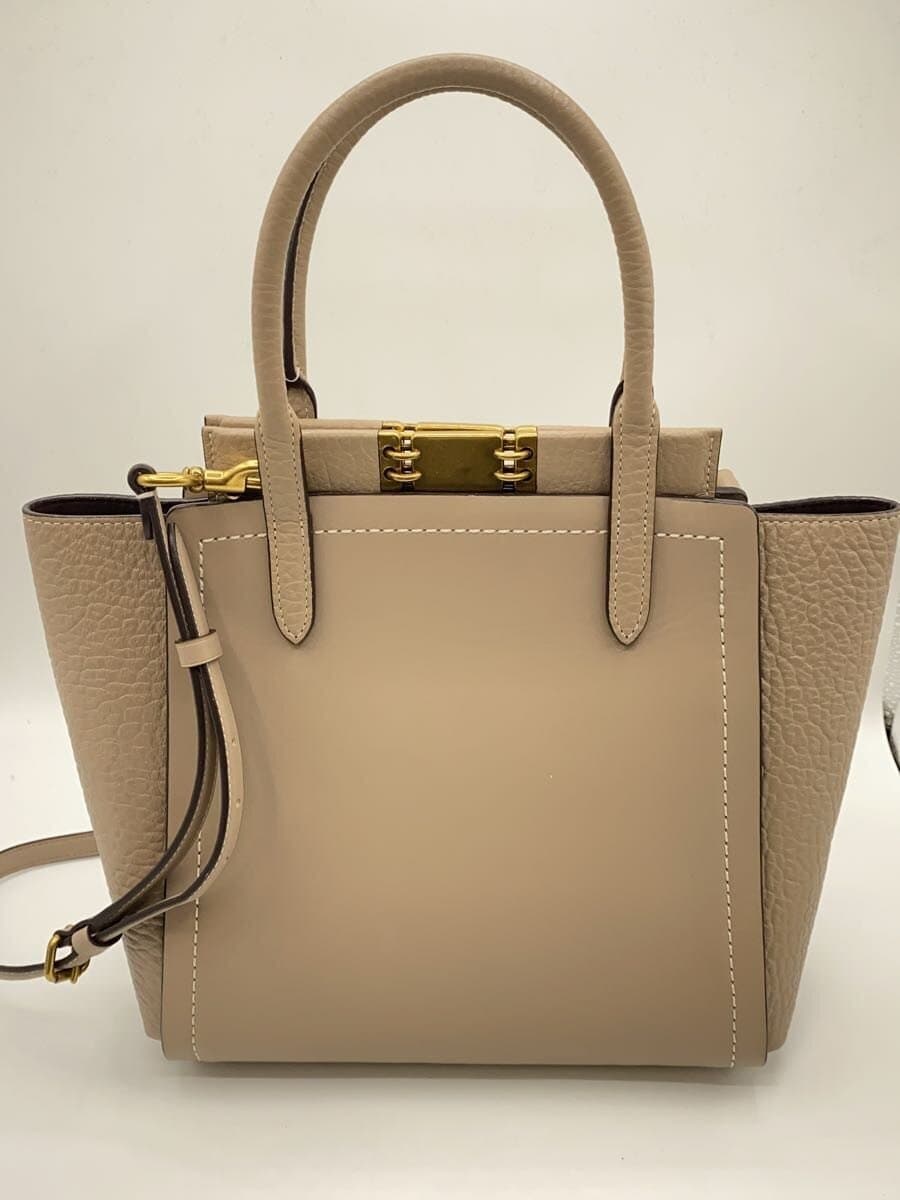 COACH Shoulder Bag Leather GRY Solid 79468 3