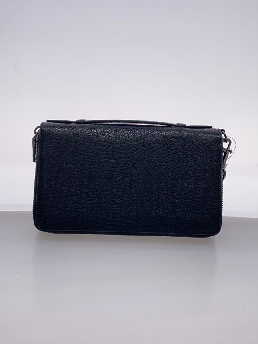 COACH Double Zip Travel Organizer Leather Black Solid 67624 2