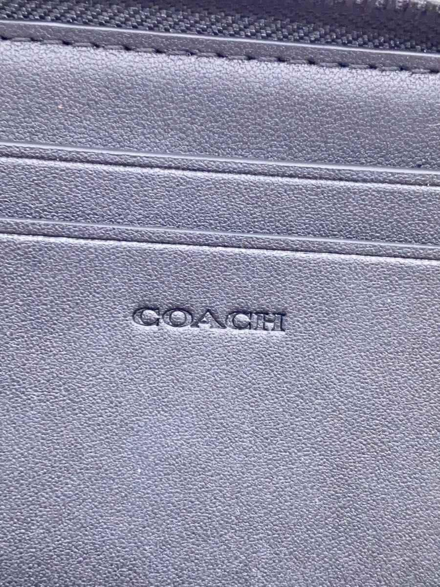 COACH Double Zip Travel Organizer Leather Black Solid 67624 3