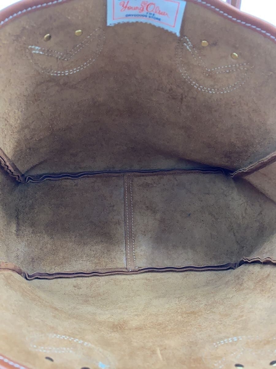 YOUNG & OLSENASH LEATHER TOTE Leather Tote Bag Veau Barenia FAUBE VB Brown 6