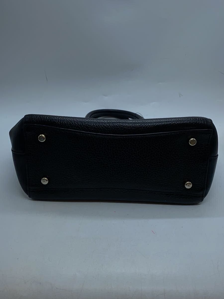 COACH Handbag Leather BLK F55665 Shoulder Missing Part 4