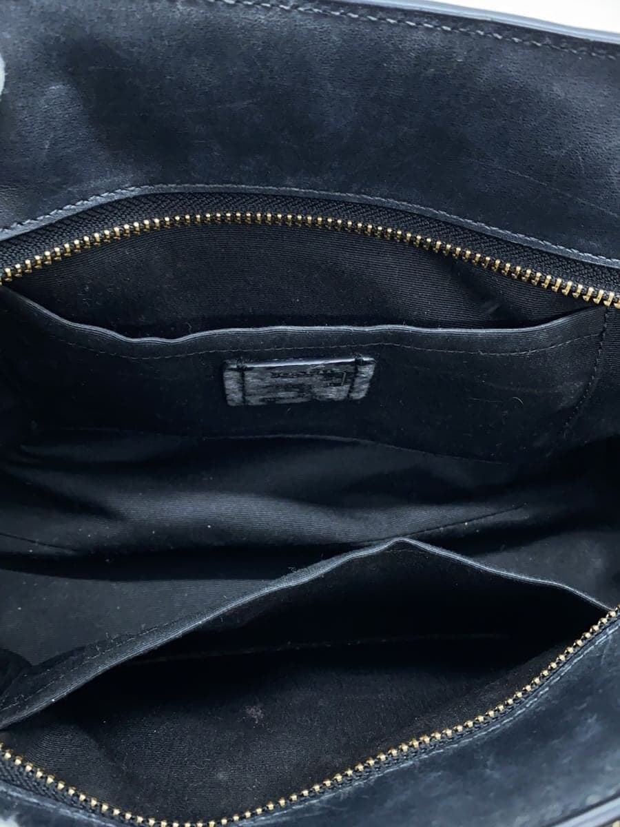 COACH Handbag Leather BLK F55665 Shoulder Missing Part 6