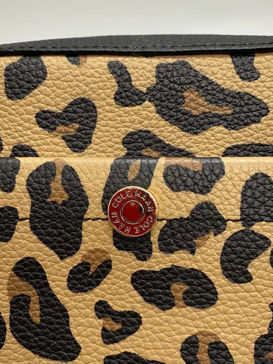 COLE HAAN Camera Bag Crossbody Leather BLK Animal U05001 5