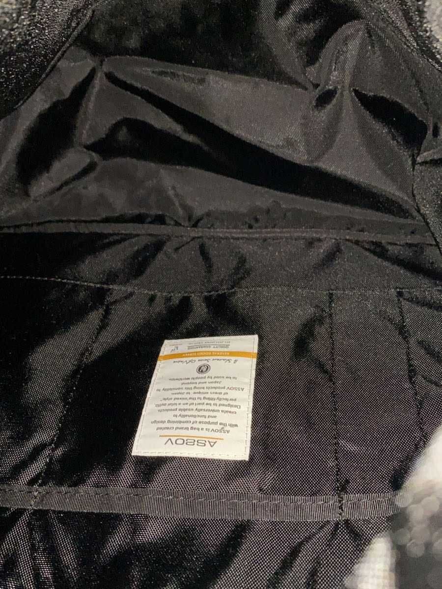 Other Brand ASSOV Shoulder Bag Canvas BLK Solid 6