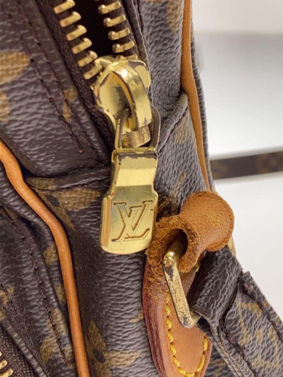 LOUIS VUITTON shoulder bag leather BRW all-over pattern M45236 7