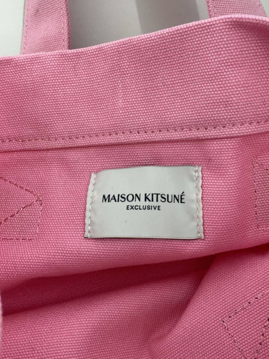 MAISON KITSUNE Shoulder Bag Canvas PNK 5