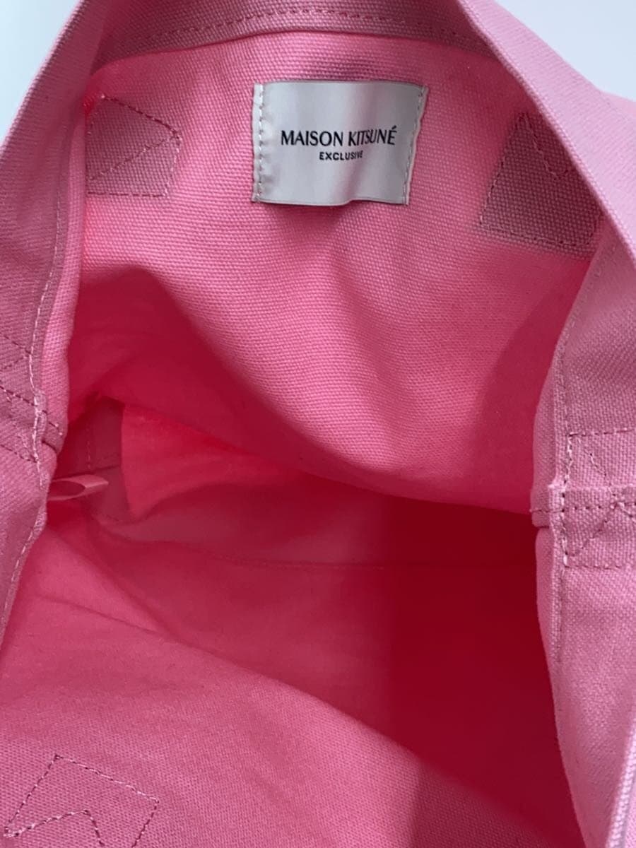 MAISON KITSUNE Shoulder Bag Canvas PNK 6