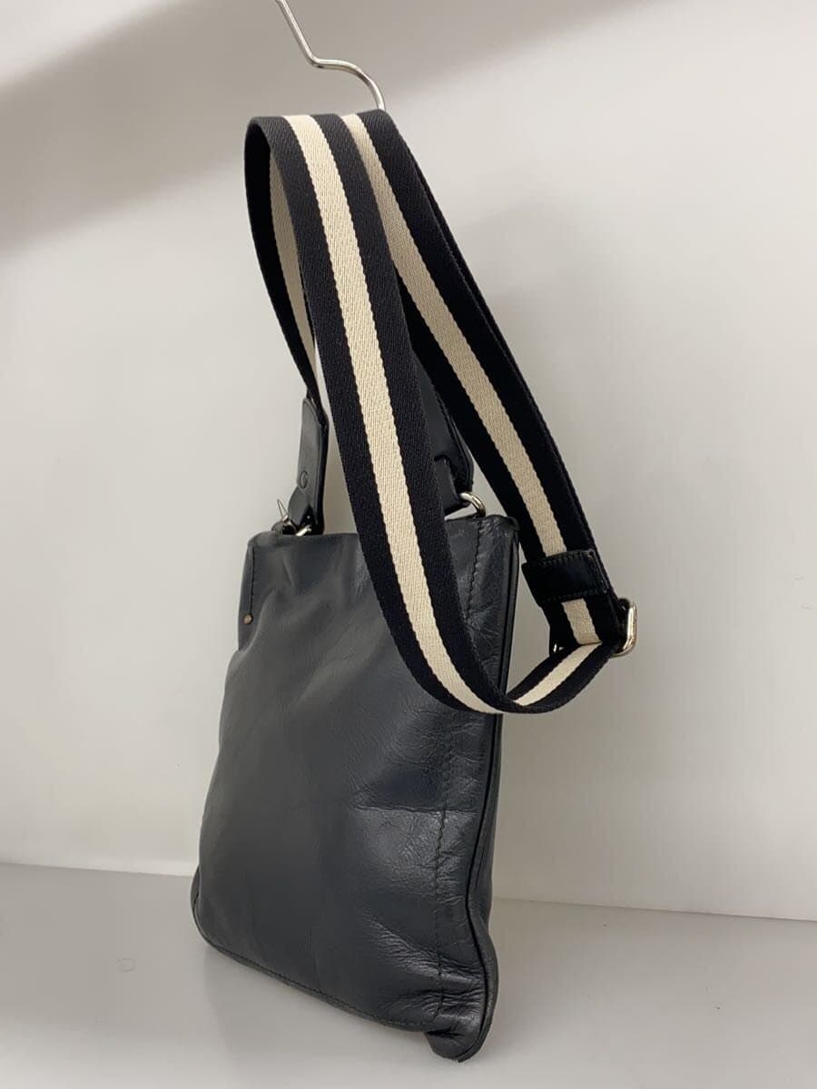 BALLY shoulder bag leather black plain 2