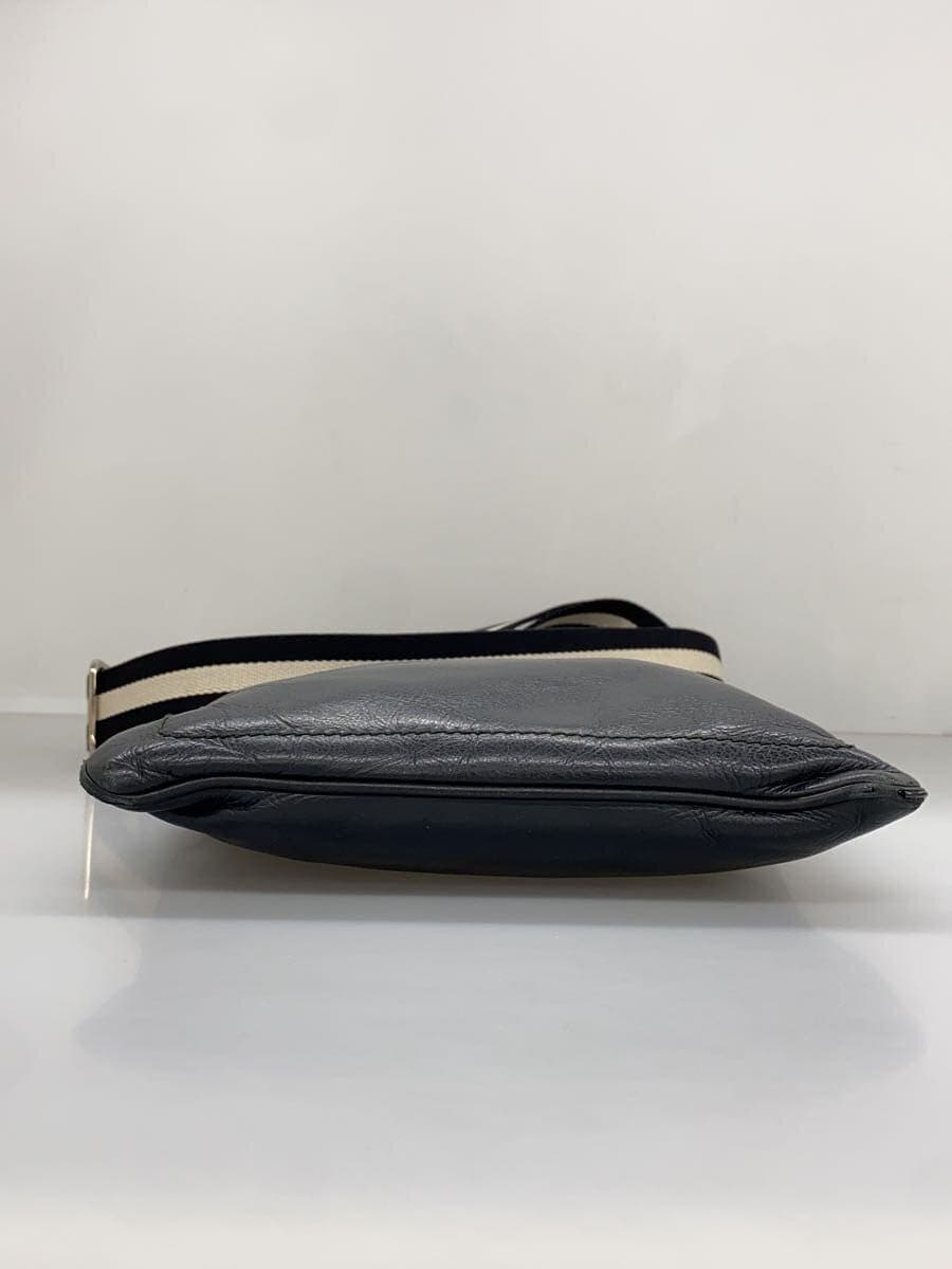 BALLY shoulder bag leather black plain 4