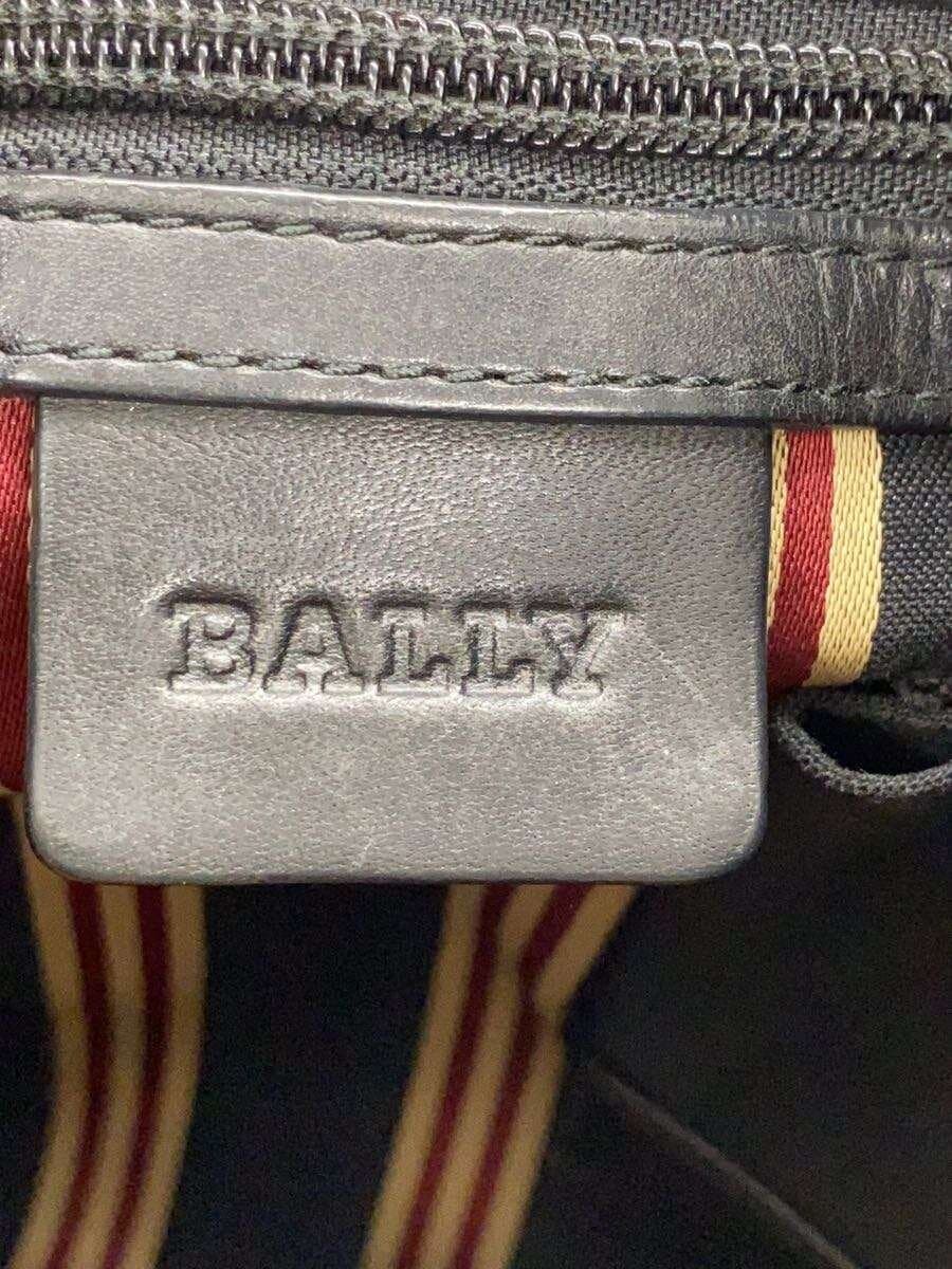 BALLY shoulder bag leather black plain 5