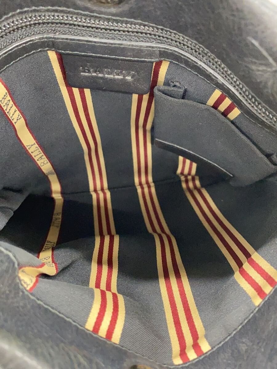 BALLY shoulder bag leather black plain 6