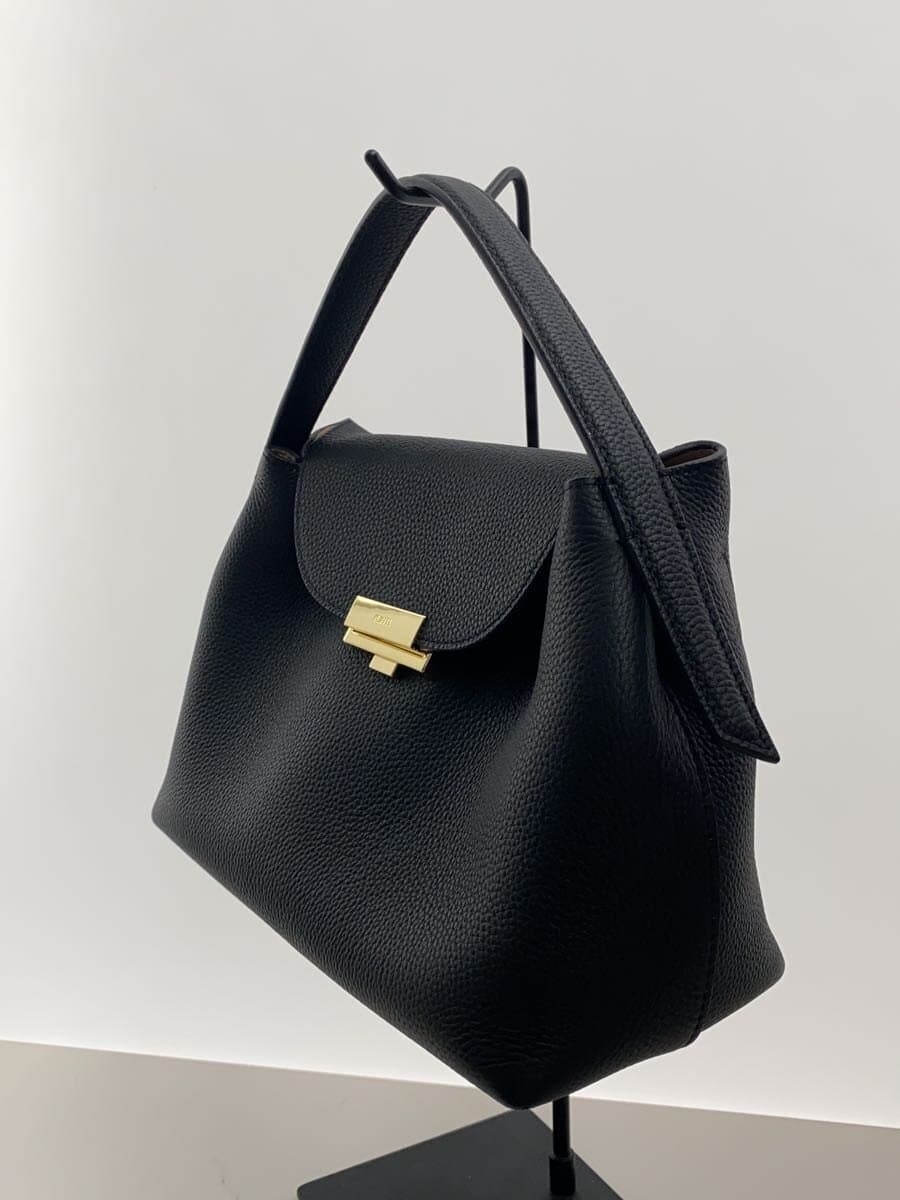 PUNTI.MAGNOLIA-HAND Handbag Leather BLK 2