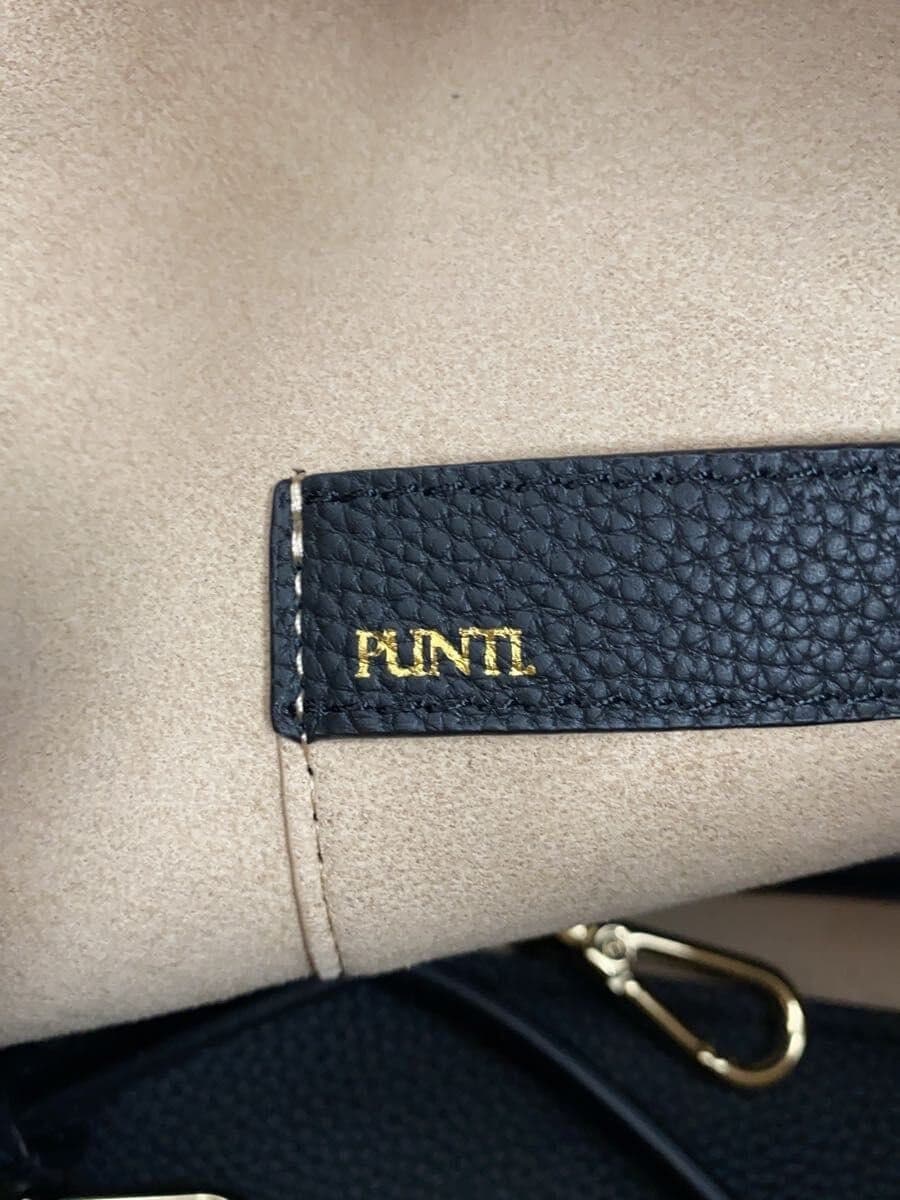 PUNTI.MAGNOLIA-HAND Handbag Leather BLK 5
