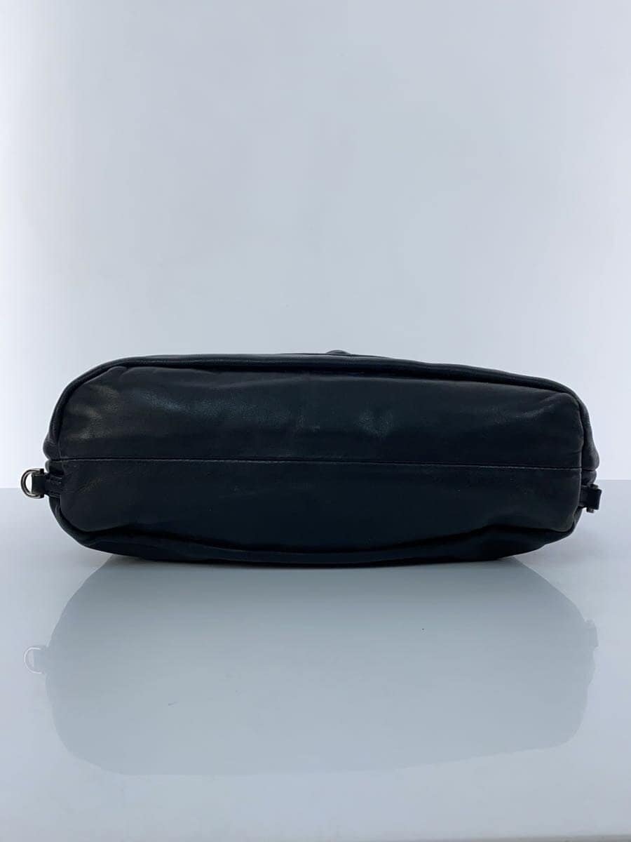 agnes b VOYAGE Shoulder Bag Cowhide BLK 4