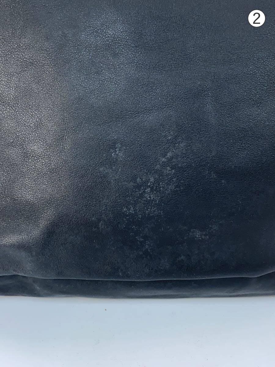 agnes b VOYAGE Shoulder Bag Cowhide BLK 8