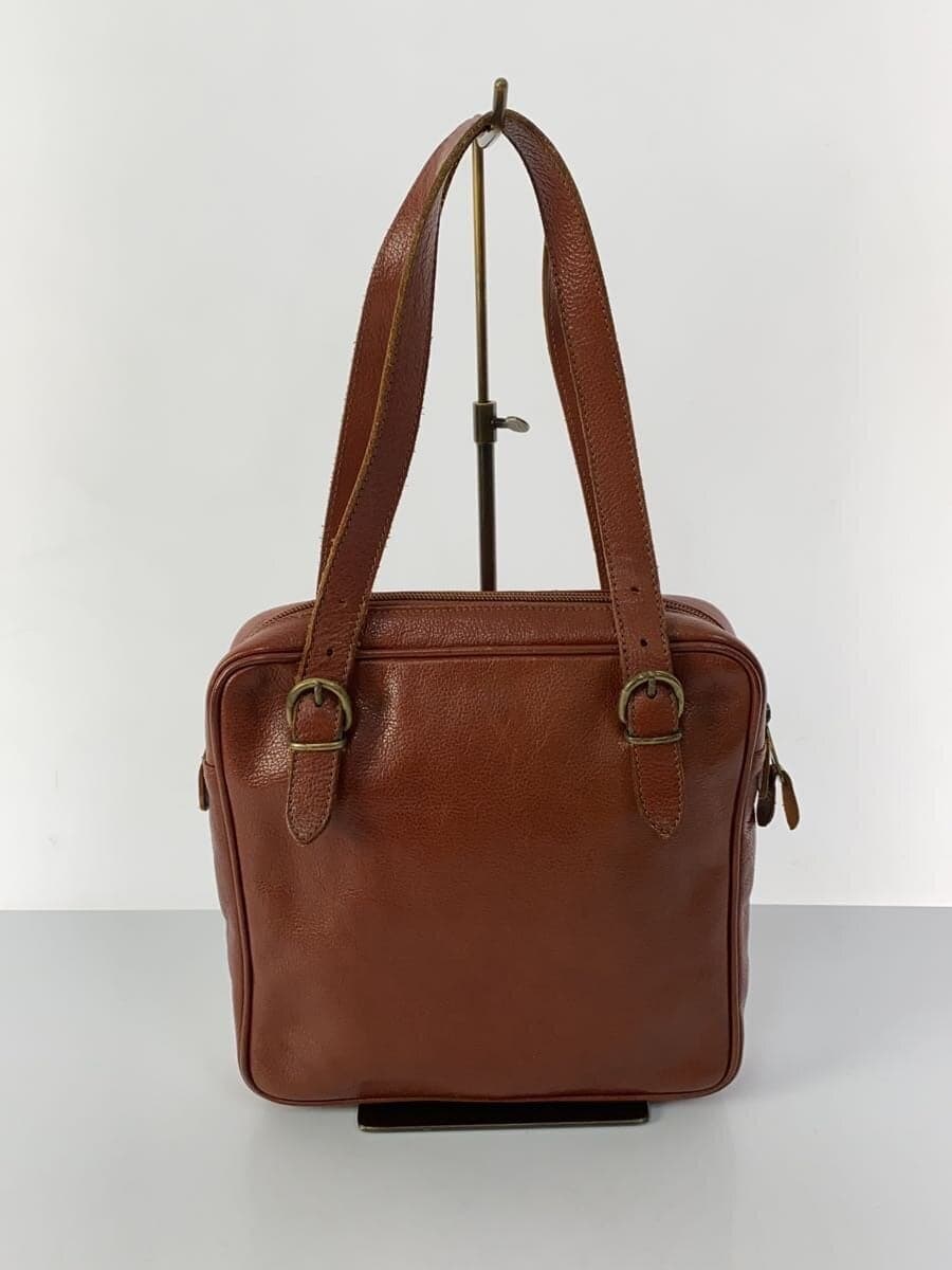 IL BISONTE Handbag Leather BRW Solid 3