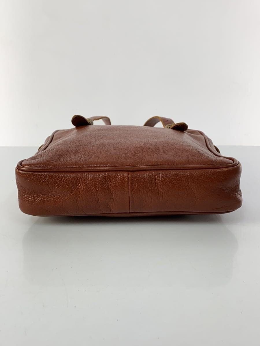 IL BISONTE Handbag Leather BRW Solid 4