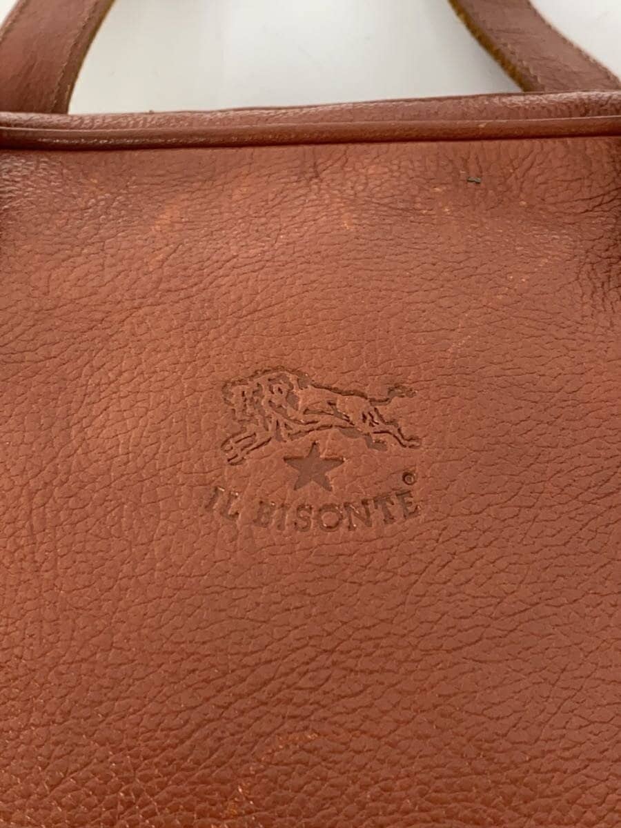 IL BISONTE Handbag Leather BRW Solid 5