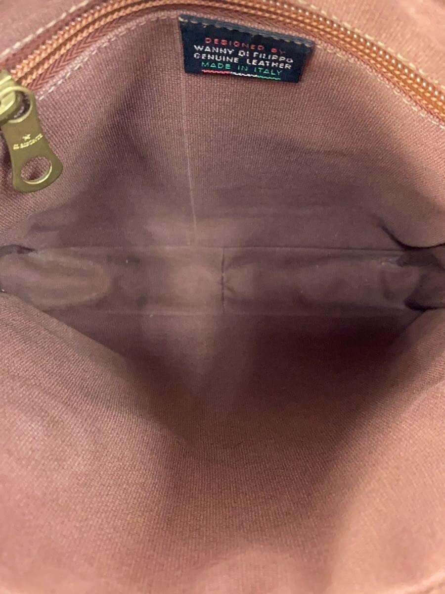 IL BISONTE Handbag Leather BRW Solid 6