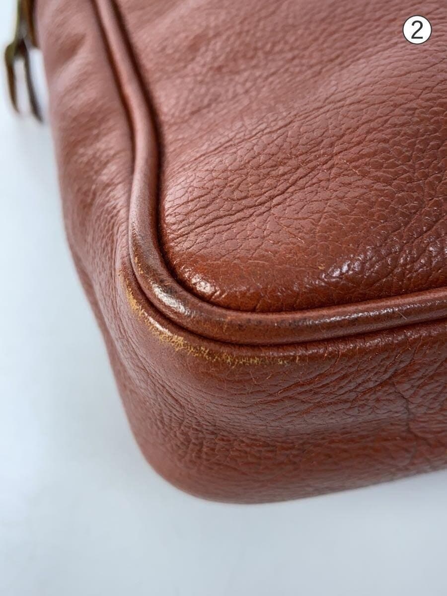 IL BISONTE Handbag Leather BRW Solid 8