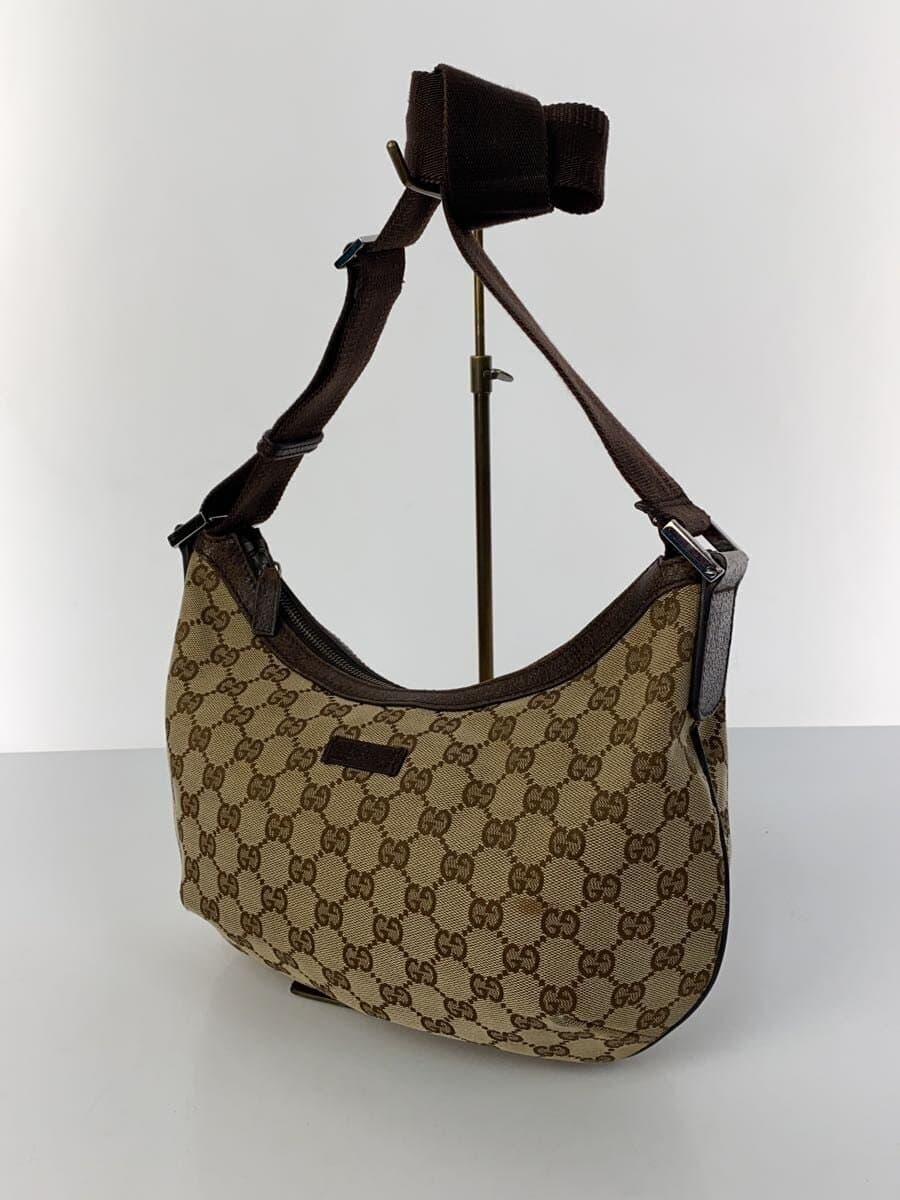 GUCCI Shoulder Bag_GG Canvas PVC BRW 2