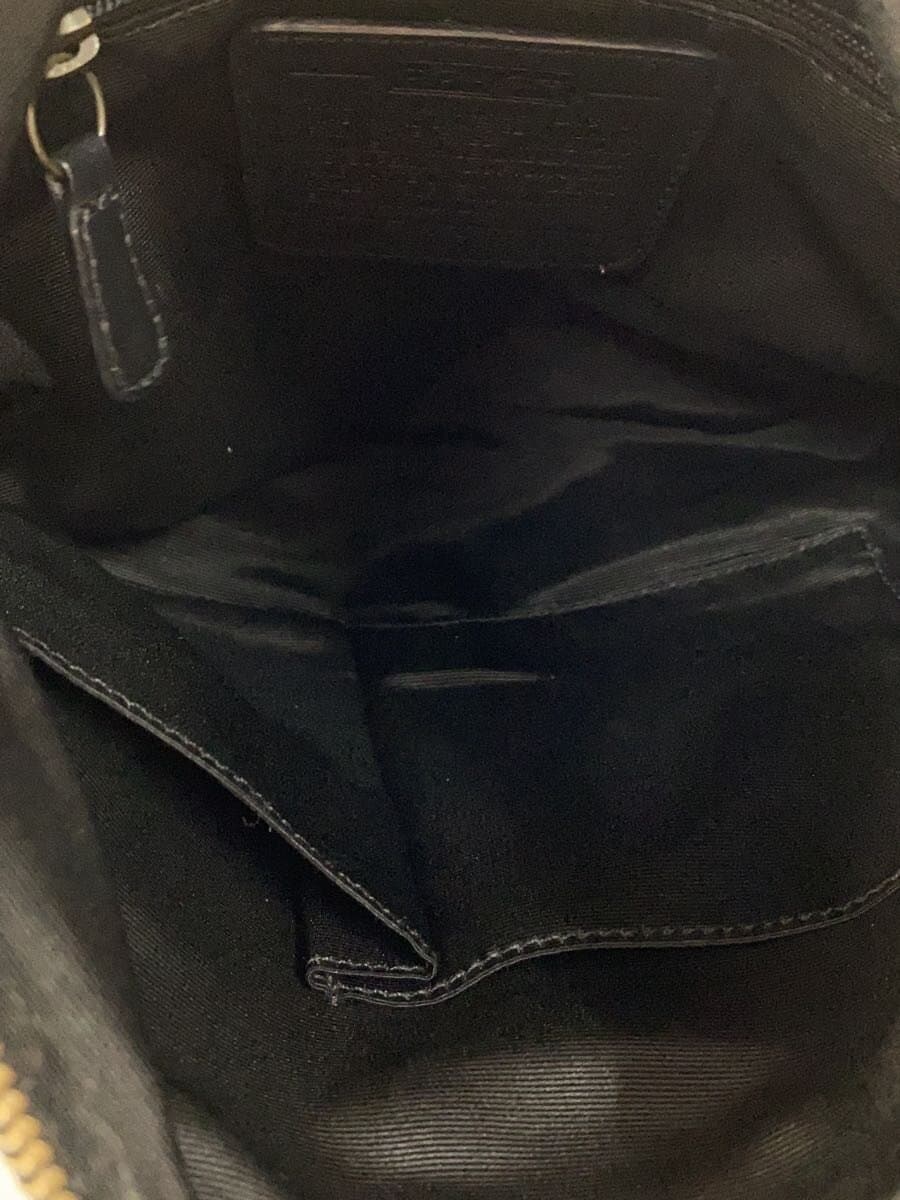 COACH Duffle Shoulder_Signature_Black Leather GRY All Over Pattern 6