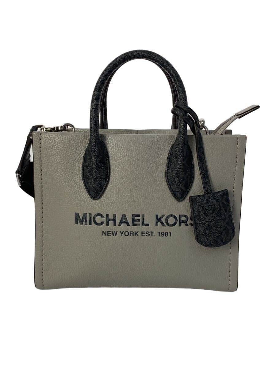 MICHAEL KORS Shoulder Bag Leather GRY Plain 35R4S7ZC5L