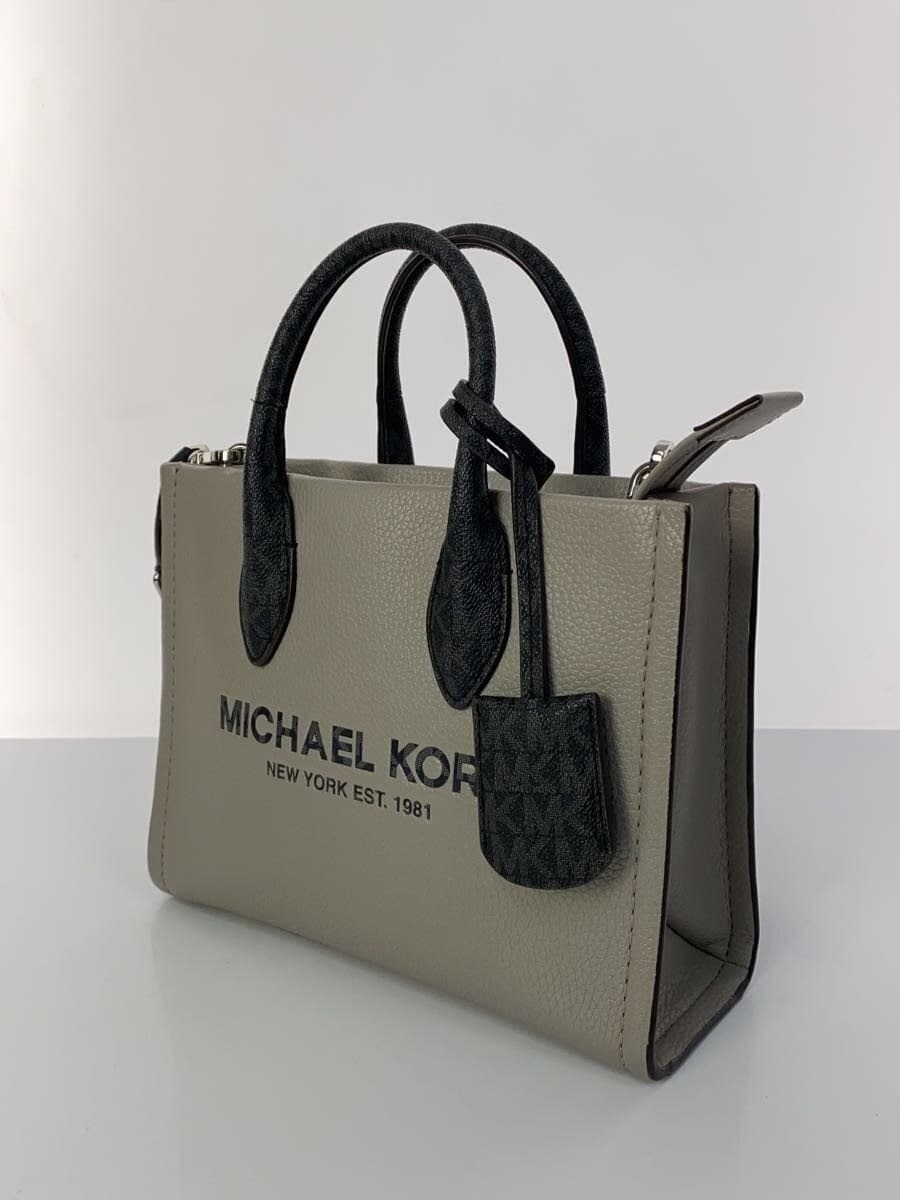 MICHAEL KORS Shoulder Bag Leather GRY Plain 35R4S7ZC5L 2