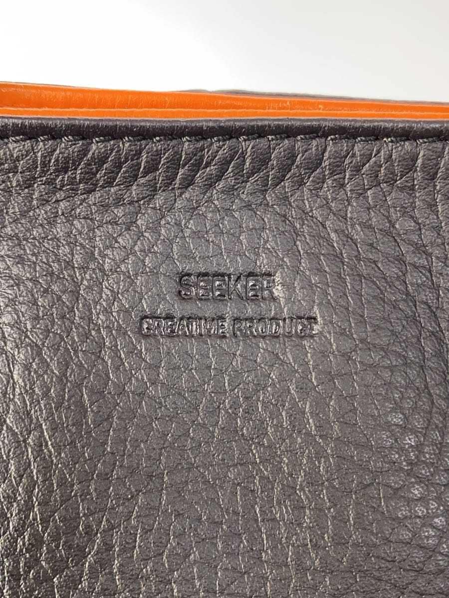 SEEKER tote bag leather BLK 5