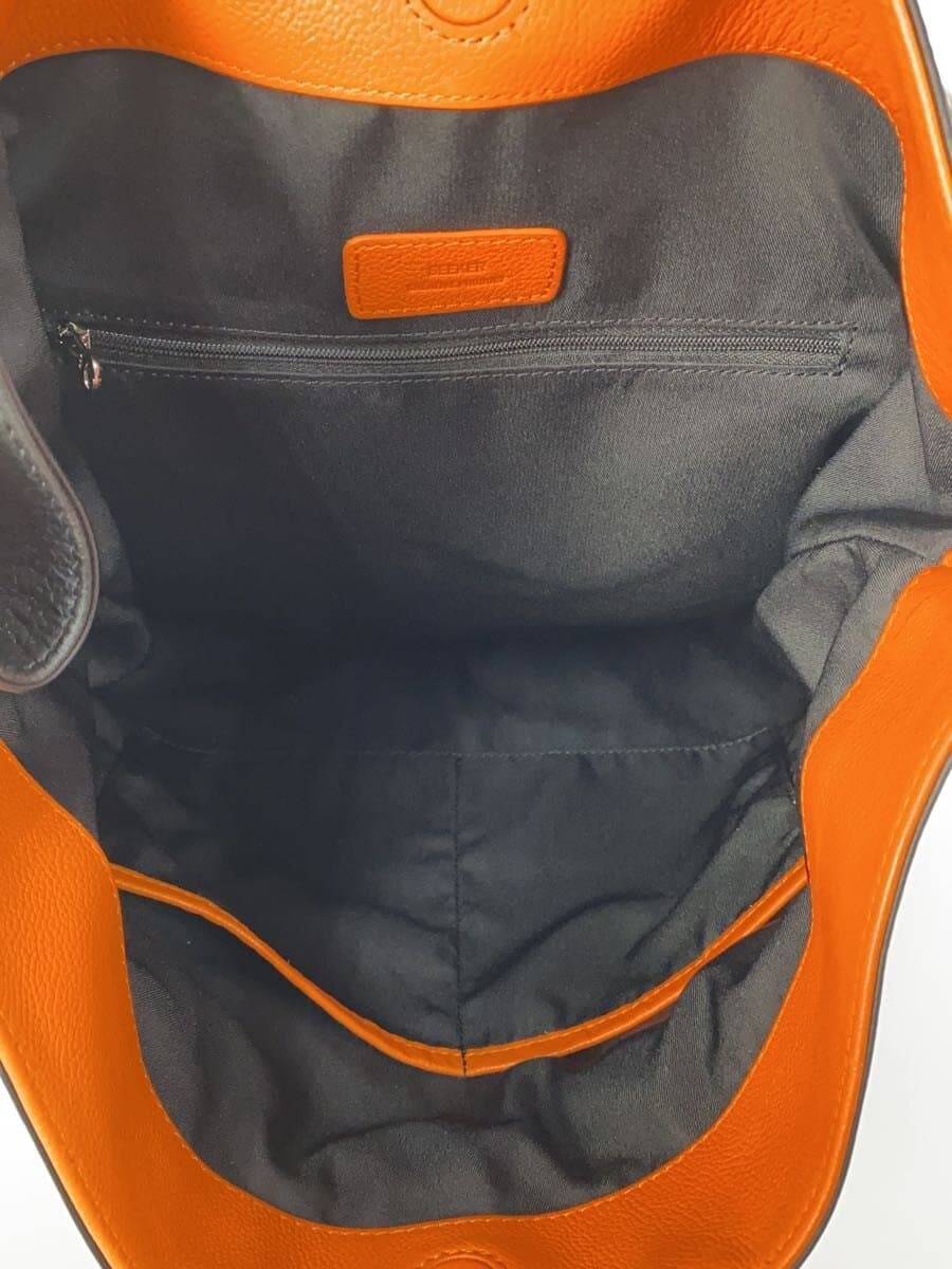 SEEKER tote bag leather BLK 6