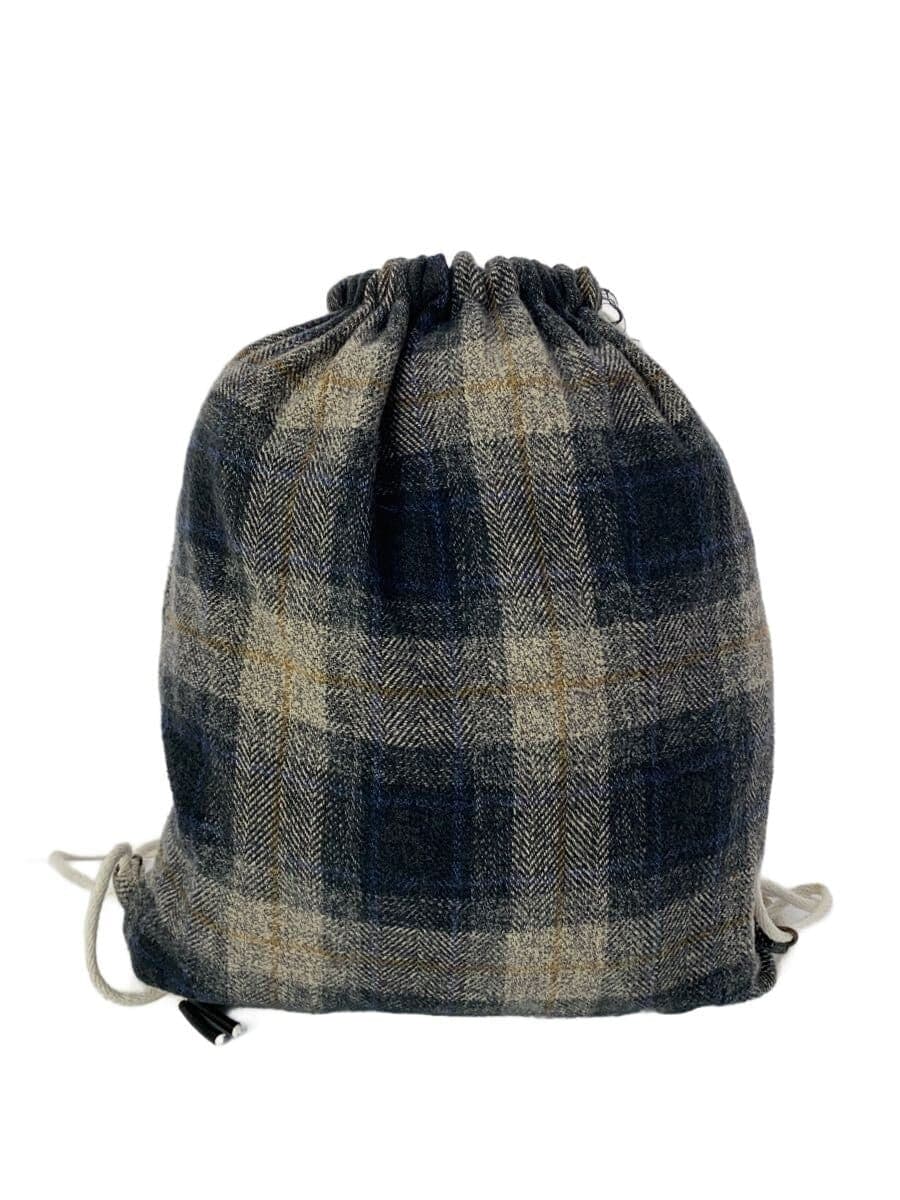 Other brand sooty Bag Cotton GRY Check cotton tweed check nap sack