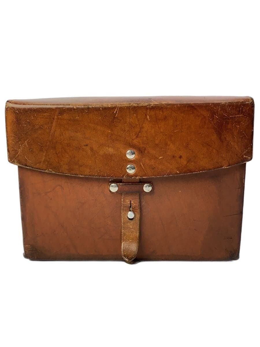 SWEDISH MILITARY Shoulder Bag Leather BRW Solid Color