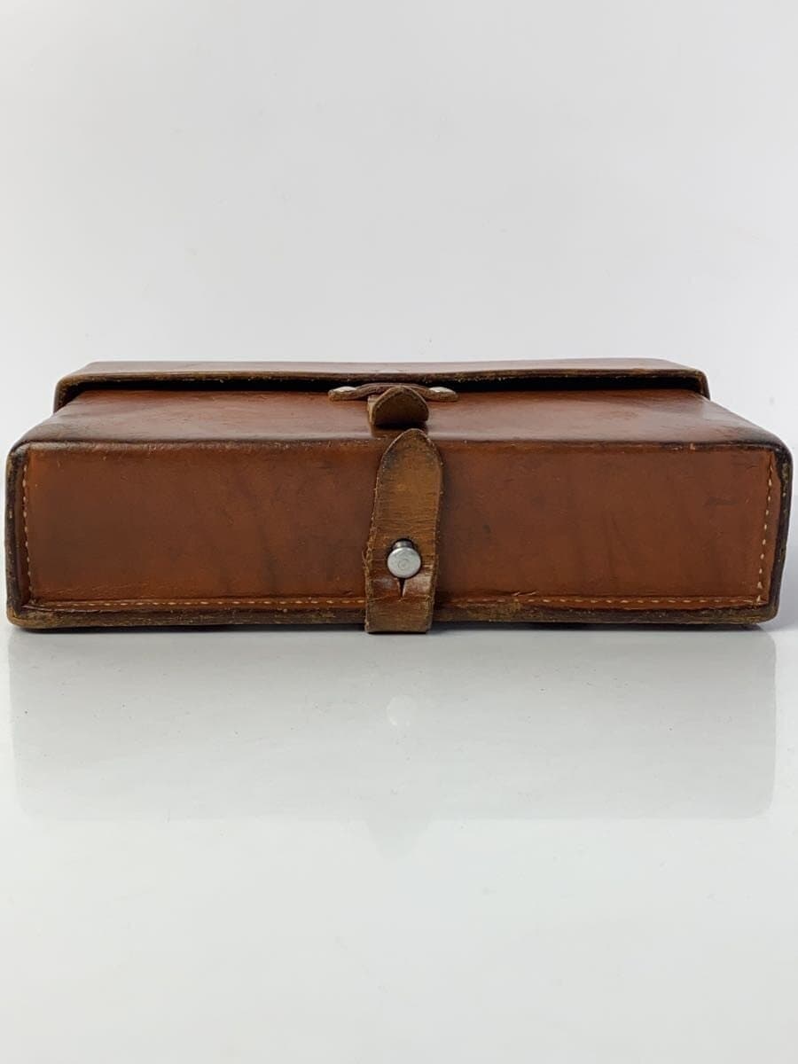 SWEDISH MILITARY Shoulder Bag Leather BRW Solid Color 4