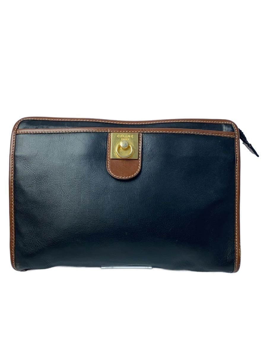 CELINE Clutch Bag Leather