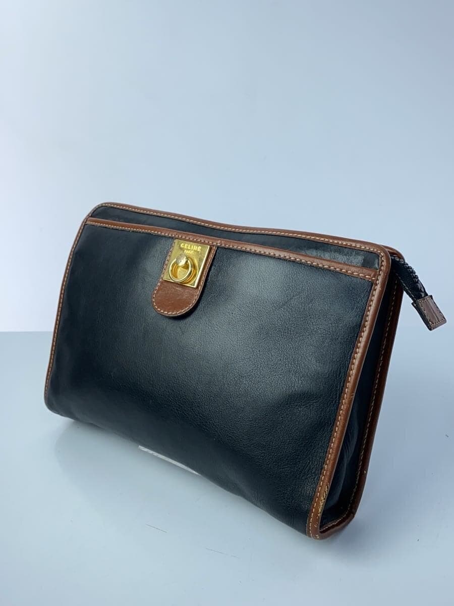 CELINE Clutch Bag Leather 2