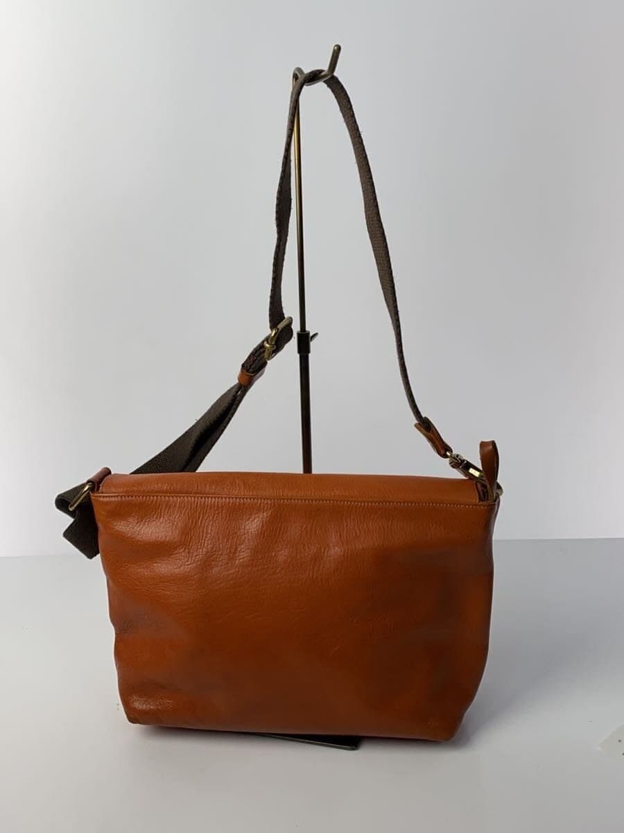 IL BISONTE shoulder bag leather BRW plain 3