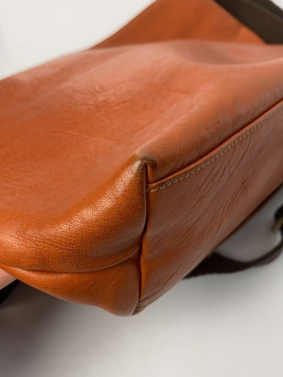 IL BISONTE shoulder bag leather BRW plain 8