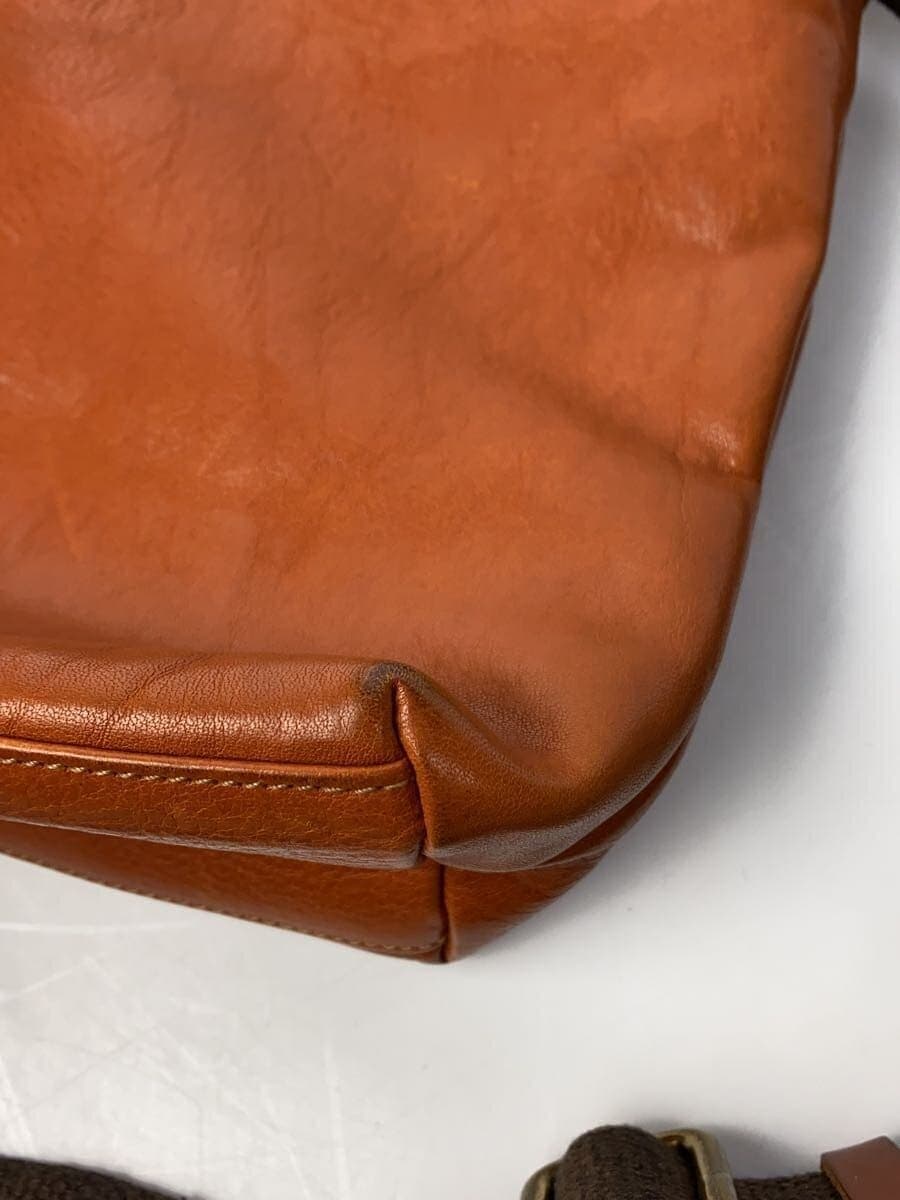 IL BISONTE shoulder bag leather BRW plain 9