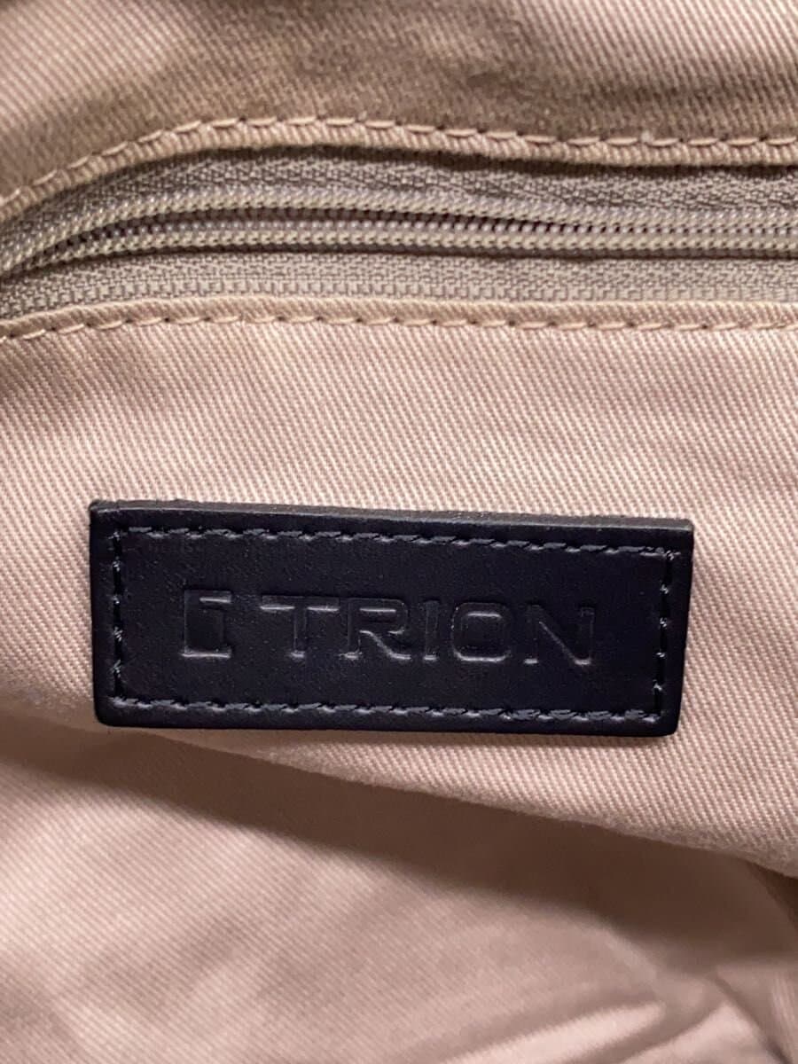 TRION Shoulder Bag Leather BLK 5