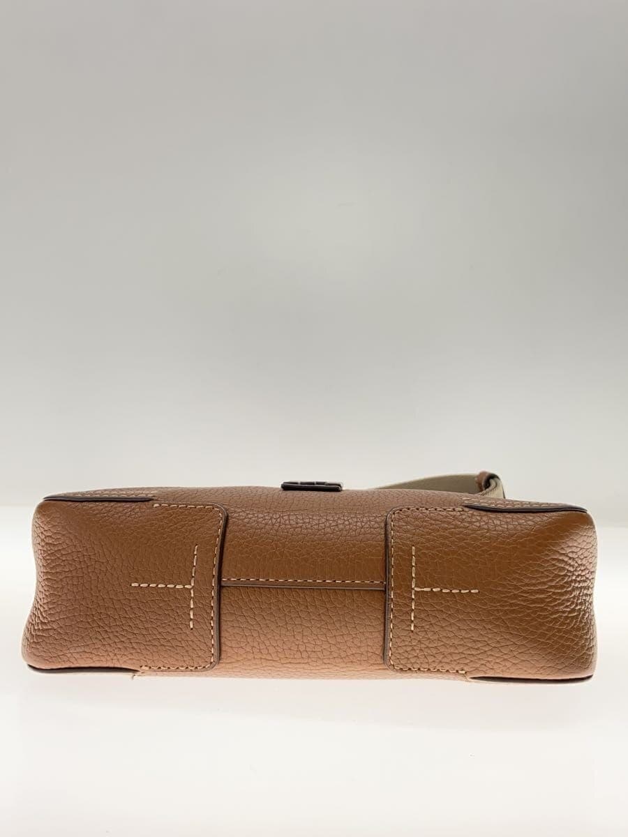 FURLA Shoulder Bag Leather BRW Solid wb00397 4