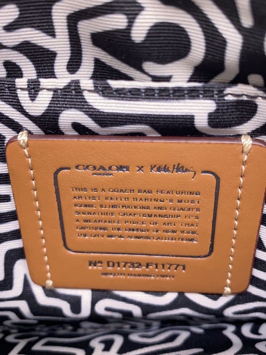 COACH x Keith Haring Bag Leather WHT Solid 5
