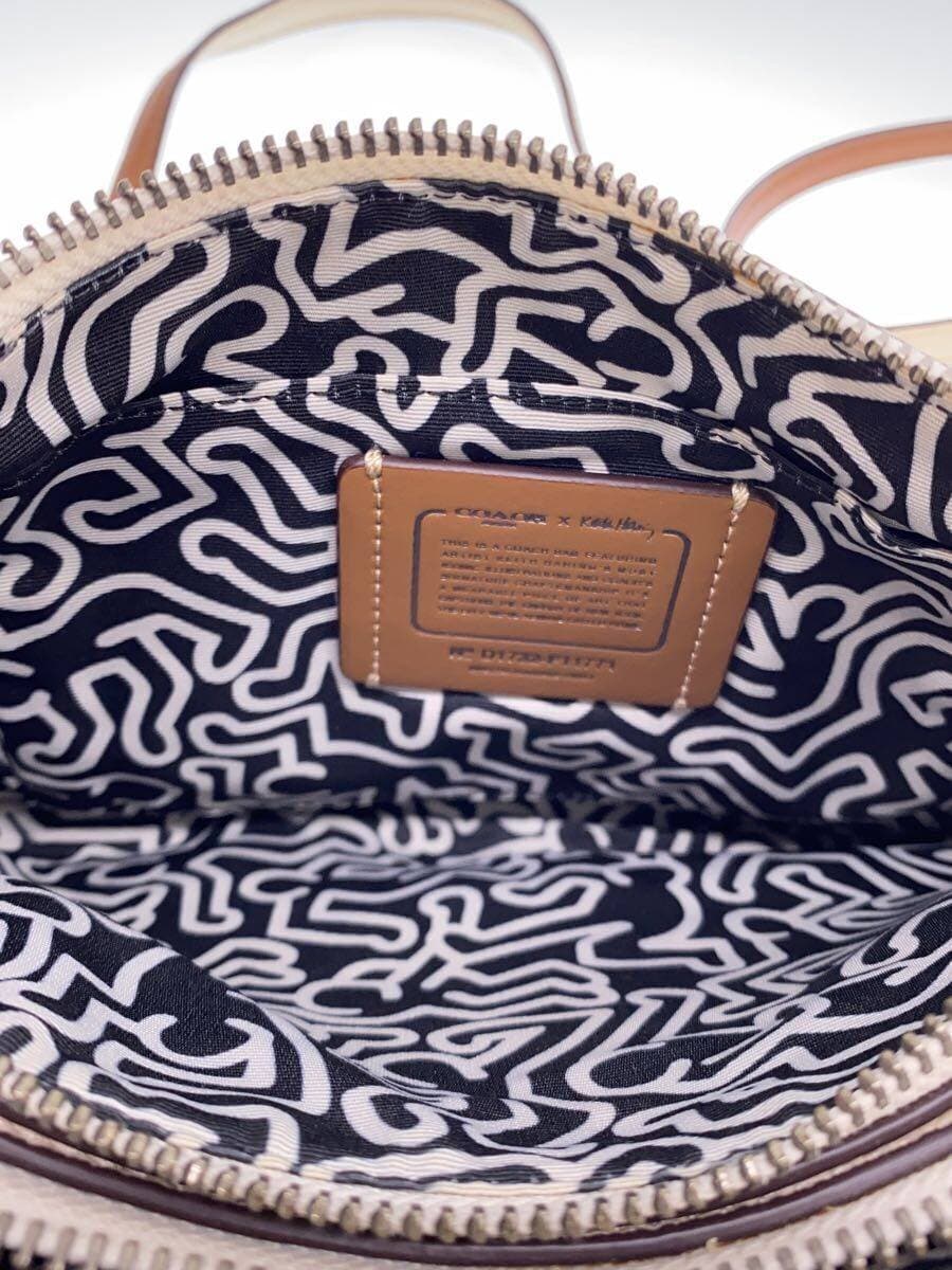 COACH x Keith Haring Bag Leather WHT Solid 6