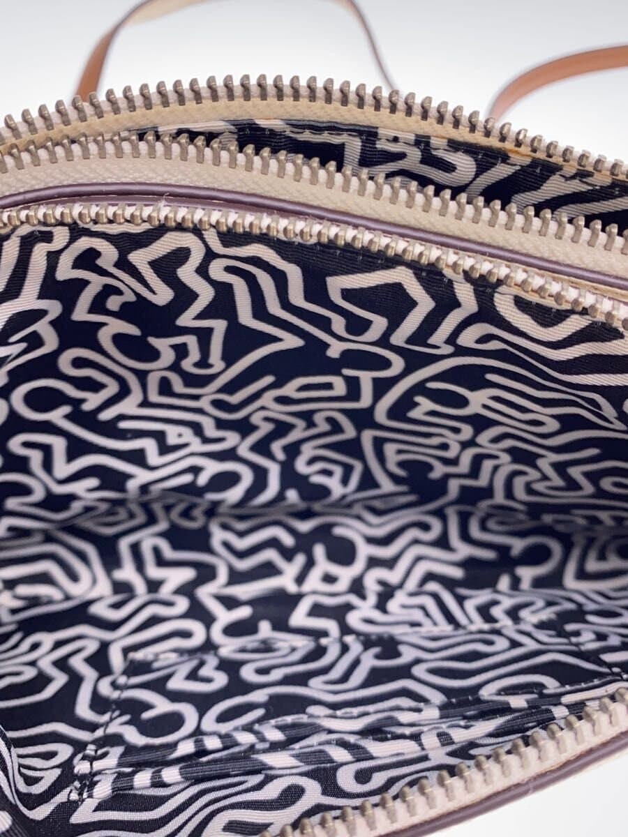 COACH x Keith Haring Bag Leather WHT Solid 7