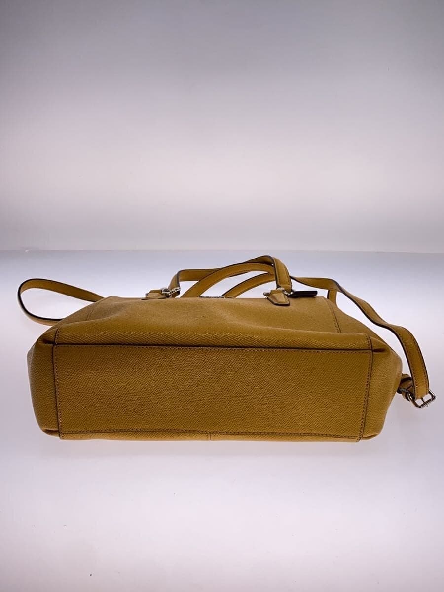 COACH Shoulder Bag Leather YLW Solid K1657-F57523 4